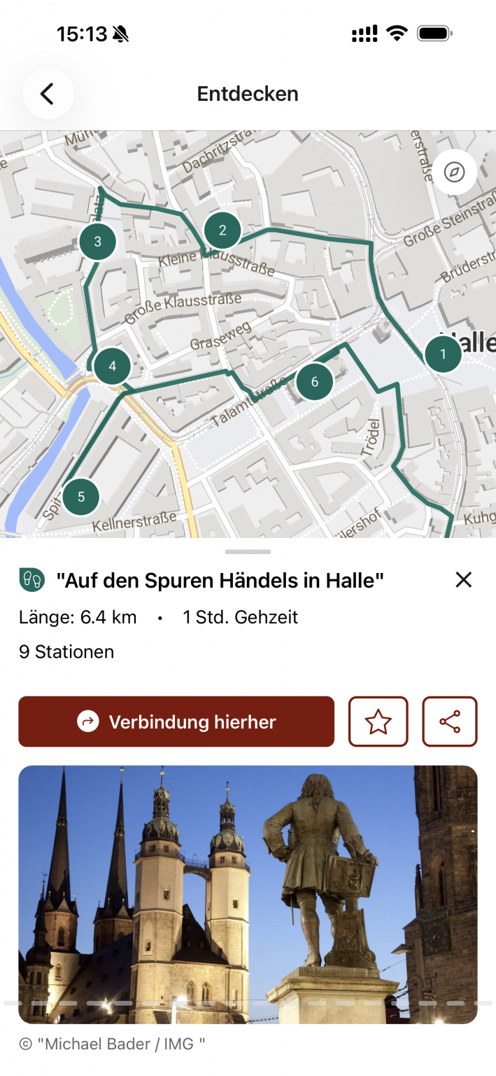 Großer Screenshot: Entdecken